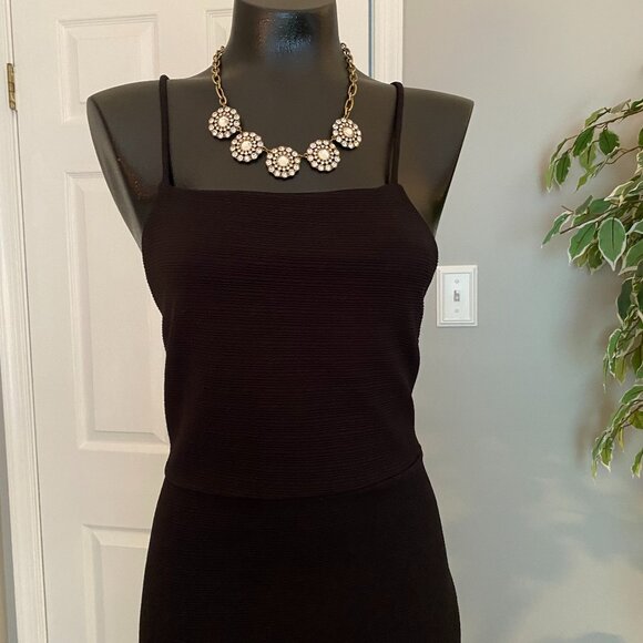 June & Hudson Dress Black Asymmetrical Cocktail Dress - Large - Picture 4 of 10